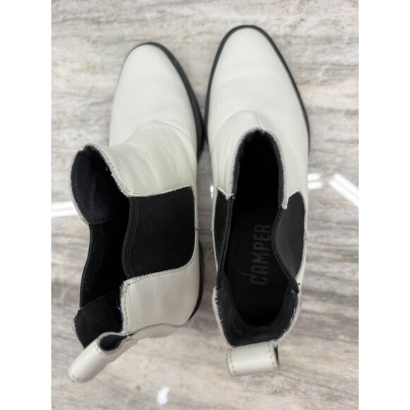 Camper white chelsea bootie womens 40 US 10 - Picture 10 of 11